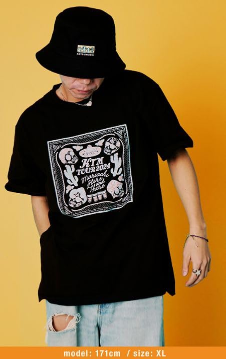 Amazon.co.jp: ケツメイシ KTM TOUR 2024 Bandana TEE バンダナ BLACK